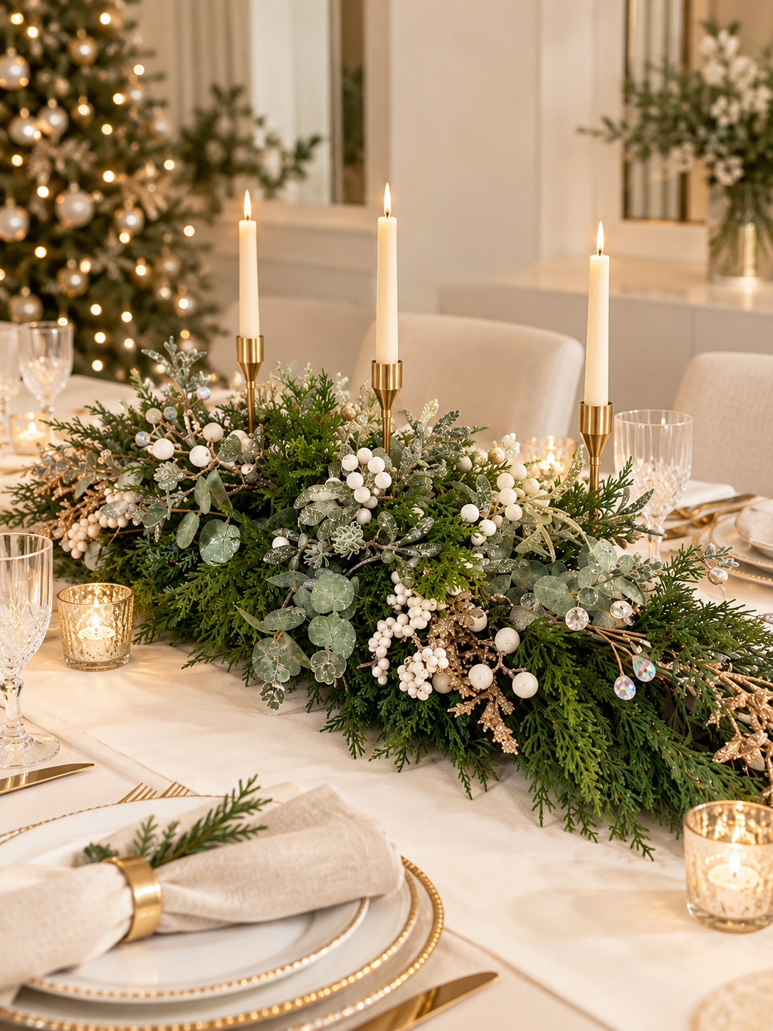 CHAMPAGNE KISS TABLECENTRE
